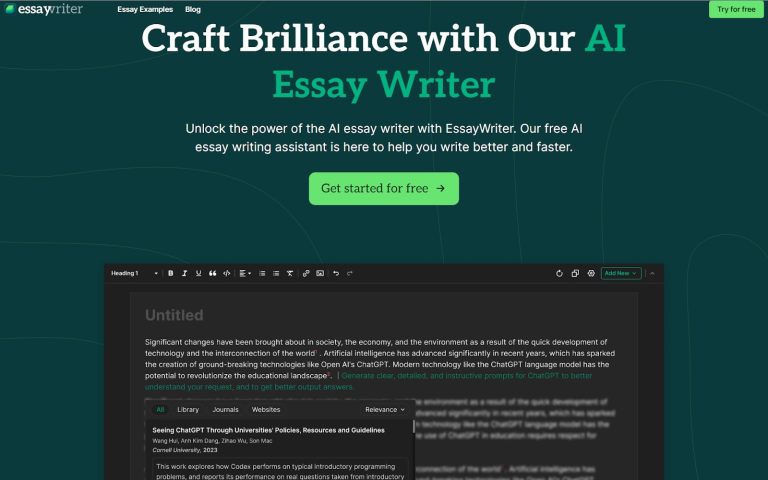 Essay Writer Review: Free & Reliable AI Essay Tool